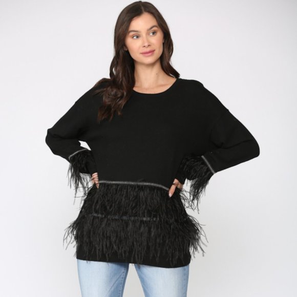 Sally Feather Top - Picture 1 of 4